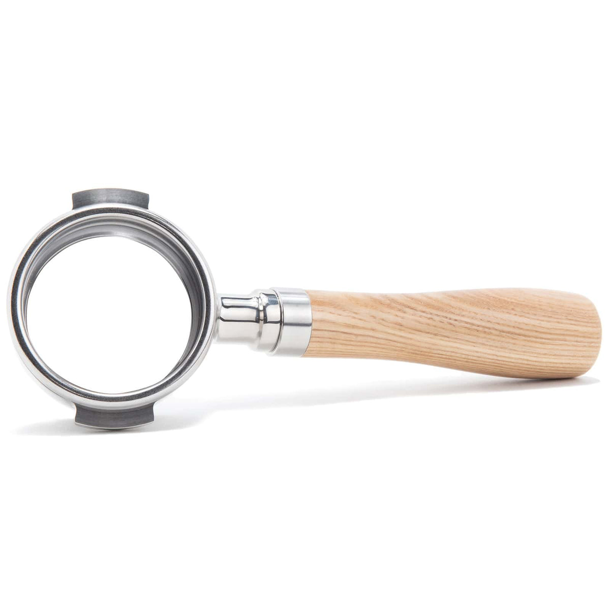 Flair 58 Portafilter Basket with light wood handle