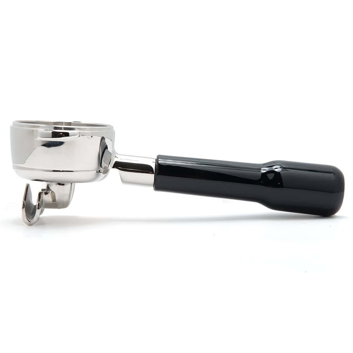 3-in-1 58mm portafilter assembled on white background
