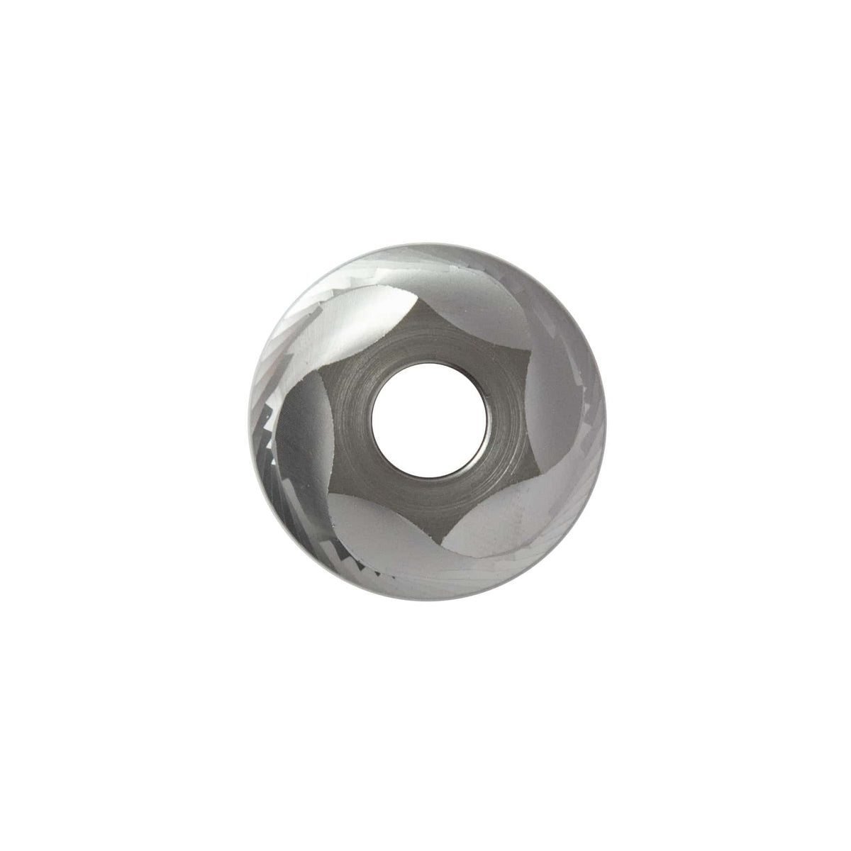 Top view of the Flair Royal stainless steel conical burr.