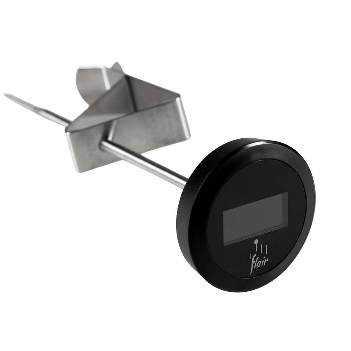 Flair digital thermometer for milk steaming