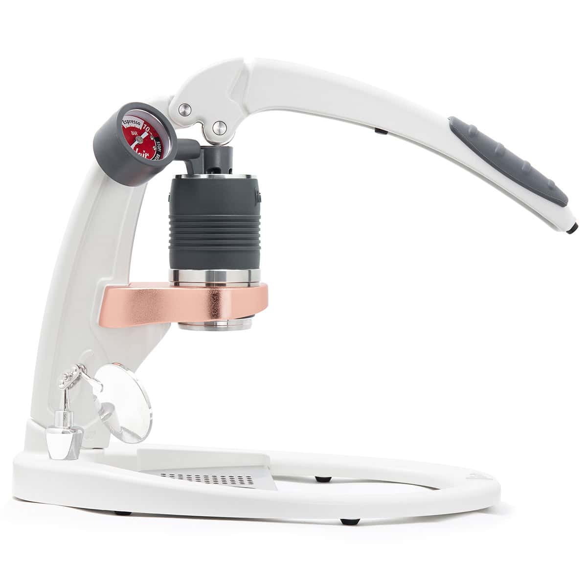 Flair PRO 3 White espresso machine on a white background