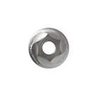 Top view of the Flair Royal stainless steel conical burr.
