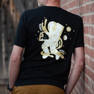 Flair Espresso Anywhere Space T worn by a man