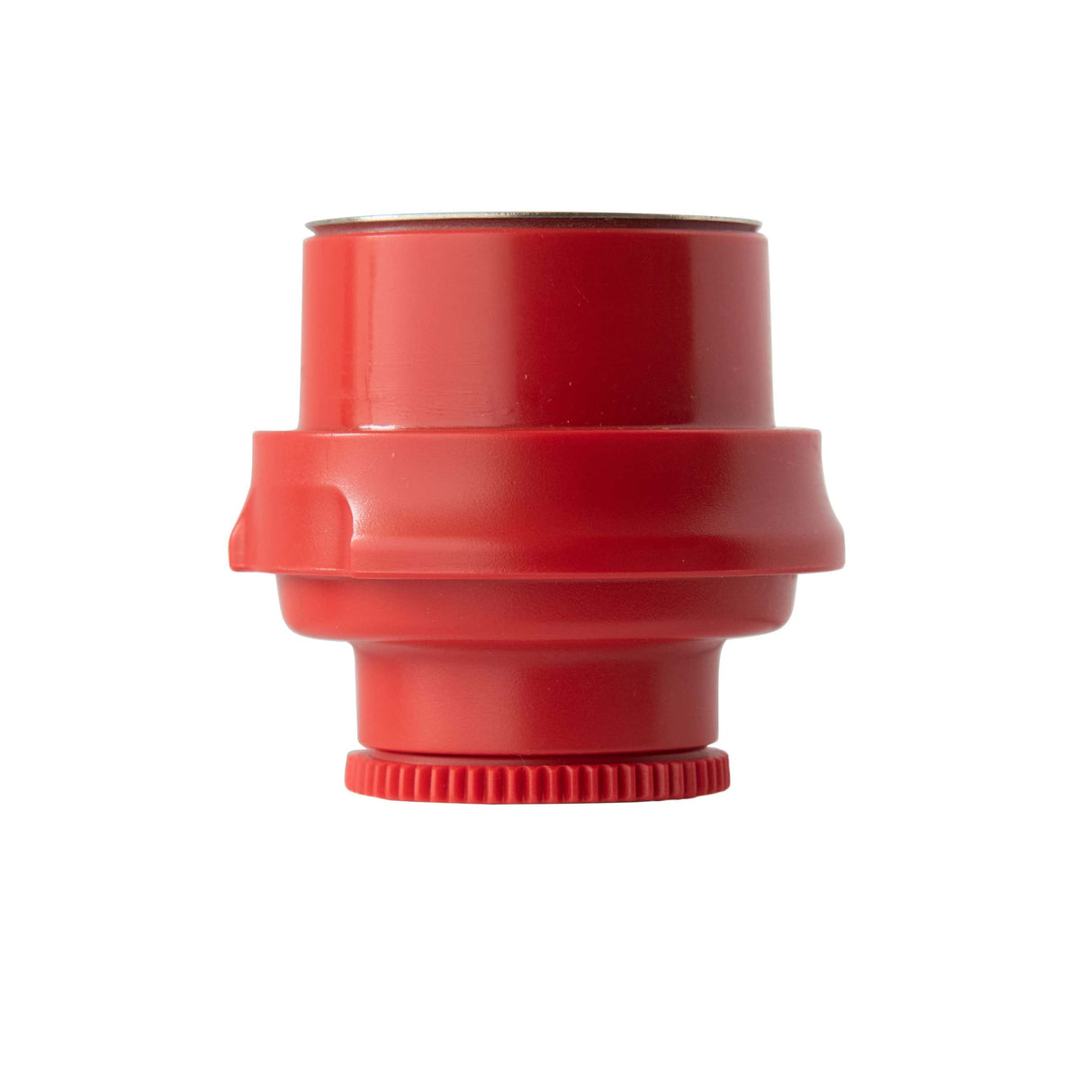 Flair standard sized flow control portafilter on white background