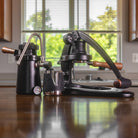 Flair Stovetop Steam Kit for the Flair 58 Plus 2 includes the Wizard Stovetop Steamer and the Flair Milk Pitcher.