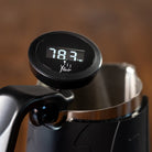 Flair digital thermometer for milk steaming in the Flair Milk Pitcher.