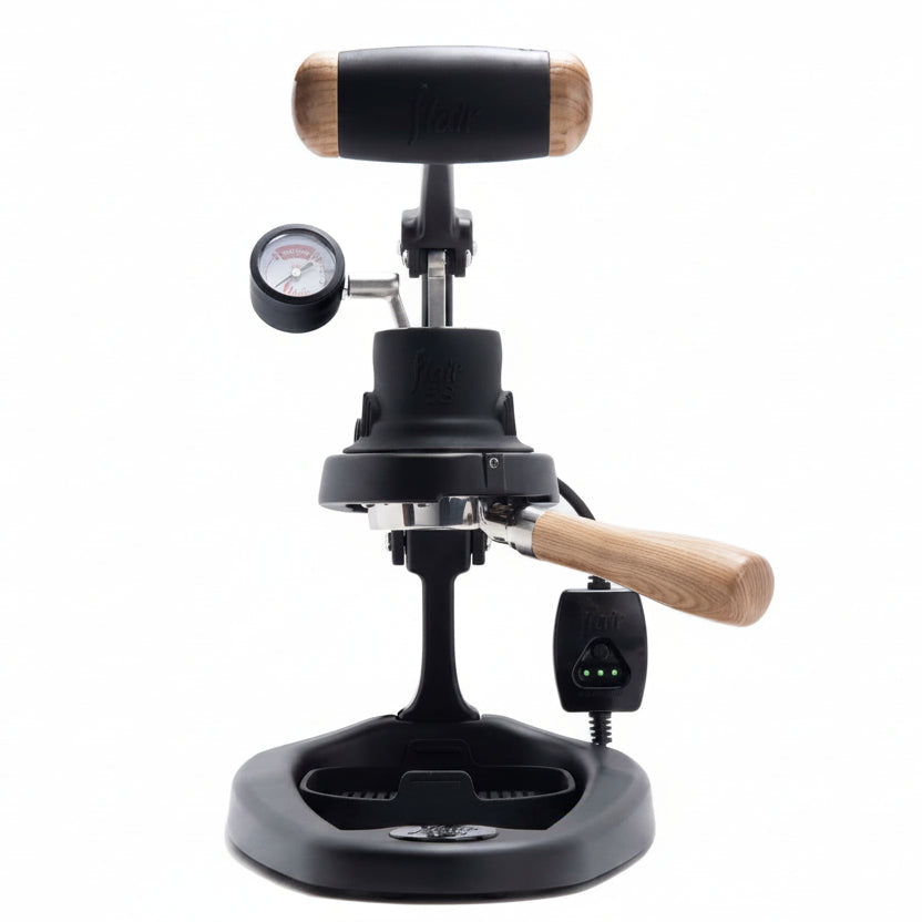 Flair 58 manual espresso maker on a white background