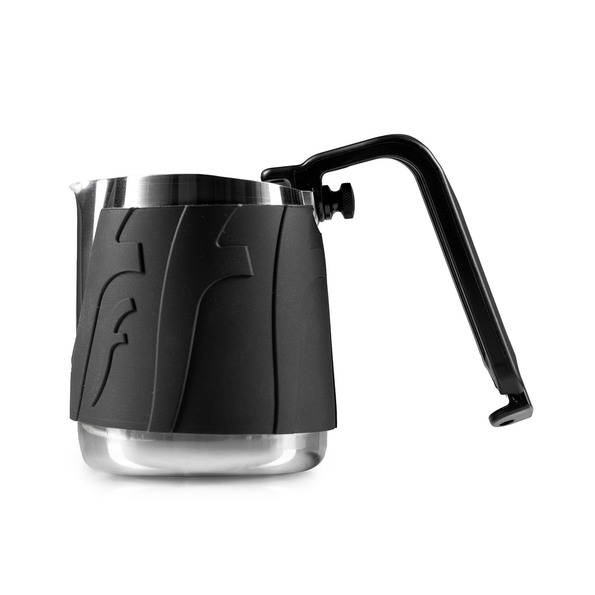 Flair Milk Pitcher with removable handle on a white background