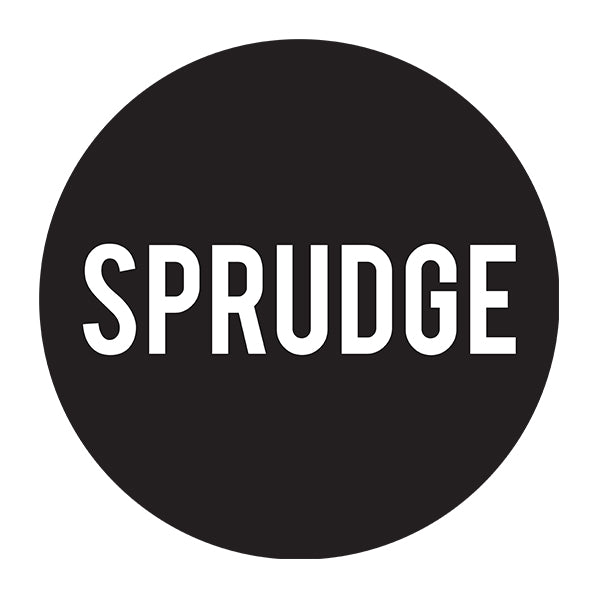 Sprudge circular logo on a white background